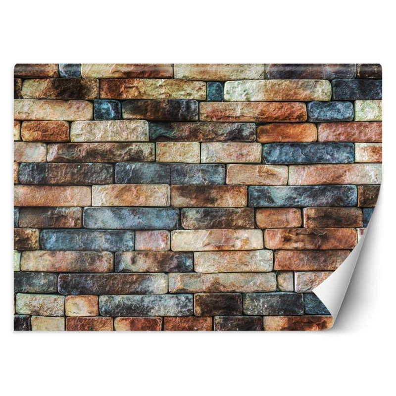 Fototapeta Feeby Kolorowy mur z piaskowca 200x140 1 szt