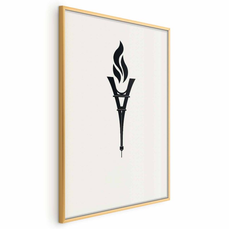Plakat Artgeist Znicz olimpijski 21x30 cm z ramą złotą 1 szt