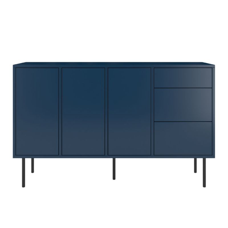 Granatowa nowoczesna komoda Dancan MIRKA szer. 130 cm 1 szt.
