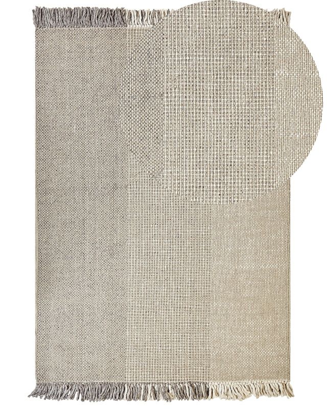 Dywan wełniany 160 x 230 cm szary Tekeler 1 szt.