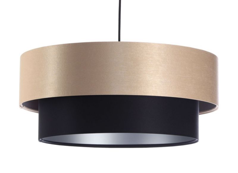 Lampa Bps Koncept wisząca DOUBLE 50 czarna/kremowa 1 szt