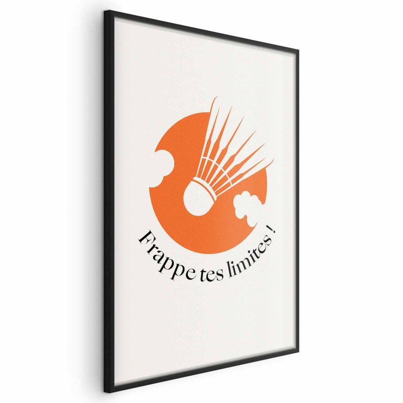 Plakat Artgeist Lotka na tle pomarańczu 29,7x42 cm z ramą czarną 1 szt