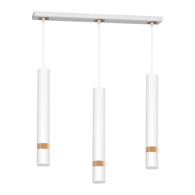 Lampa wisząca Milagro Joker White Wood 3xgu10 1 szt.