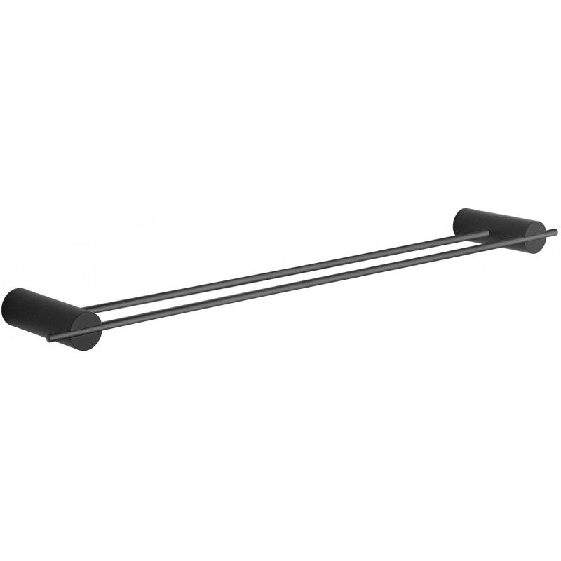 Podwójny wieszak na ręczniki Mexen Aron czarny 60 cm 2 szt.