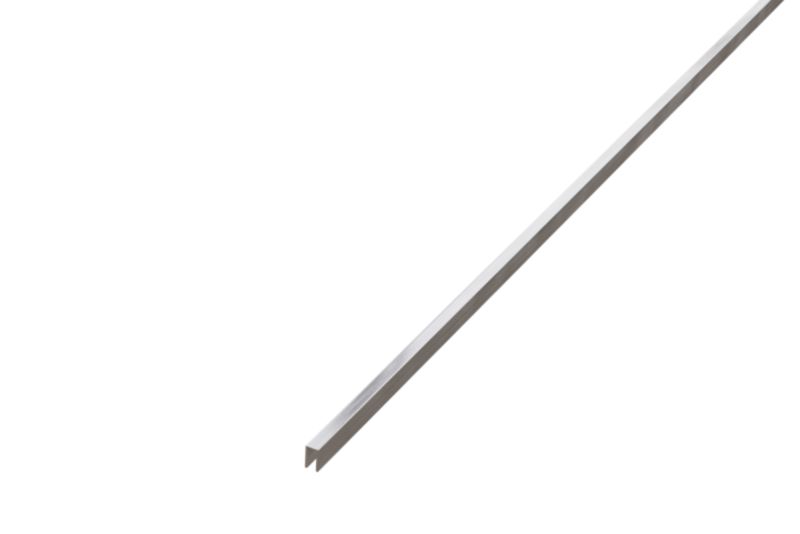 Profil metalowy rektyfikowany U Lambro srebrny matowy 0.5cm x 270cm 1 szt.