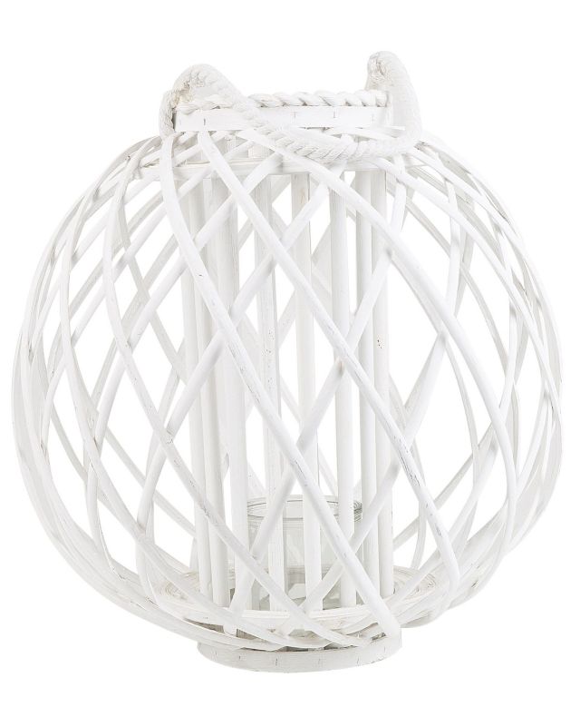 Lampion Samoa Drewno Biały 1 szt.