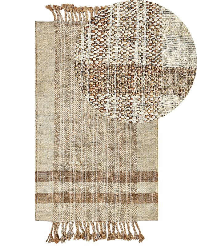 Dywan z juty 80 x 150 cm beżowy Ortaoba 1 szt.