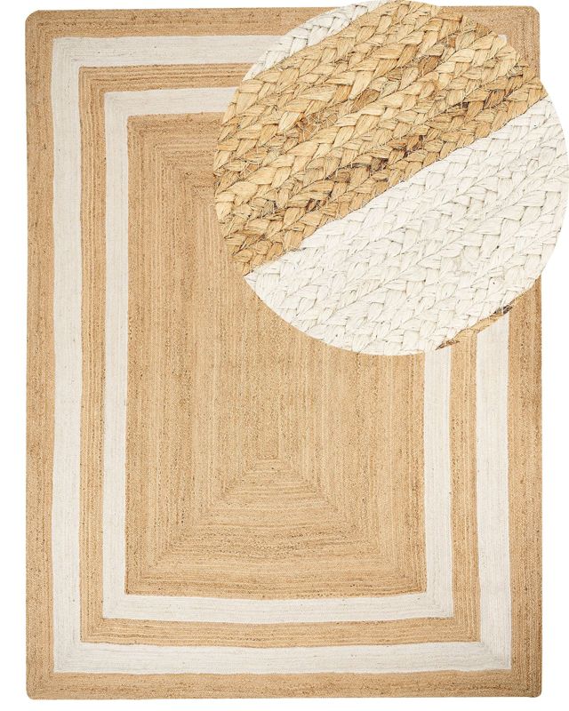 Dywan z juty 300 x 400 cm beżowy Gemerek 1 szt.