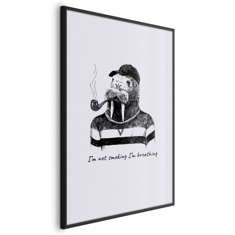 Plakat Artgeist Smoking 21x30 cm z ramą czarną 1 szt