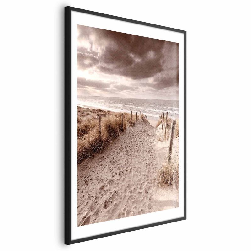 Plakat Artgeist Odległa wydma 60x90 cm z ramą czarną 1 szt