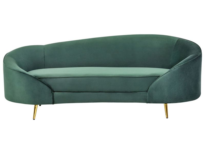Sofa welurowa zielona Savar 1 szt.