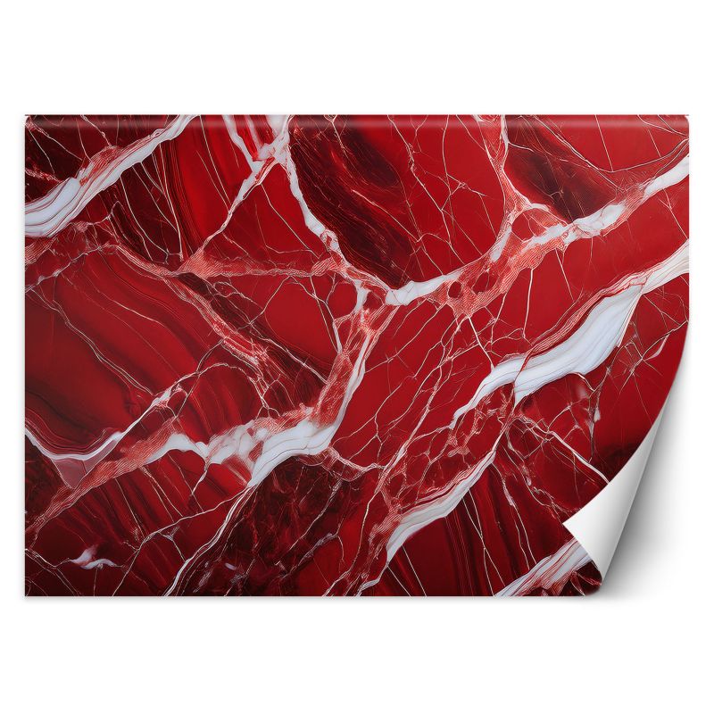 Fototapeta Feeby Czerwony Marmur Kamień Glamour 200x140 1 szt