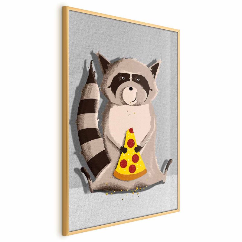 Plakat Artgeist Szop łasuch 21x30 cm z ramą złotą 1 szt
