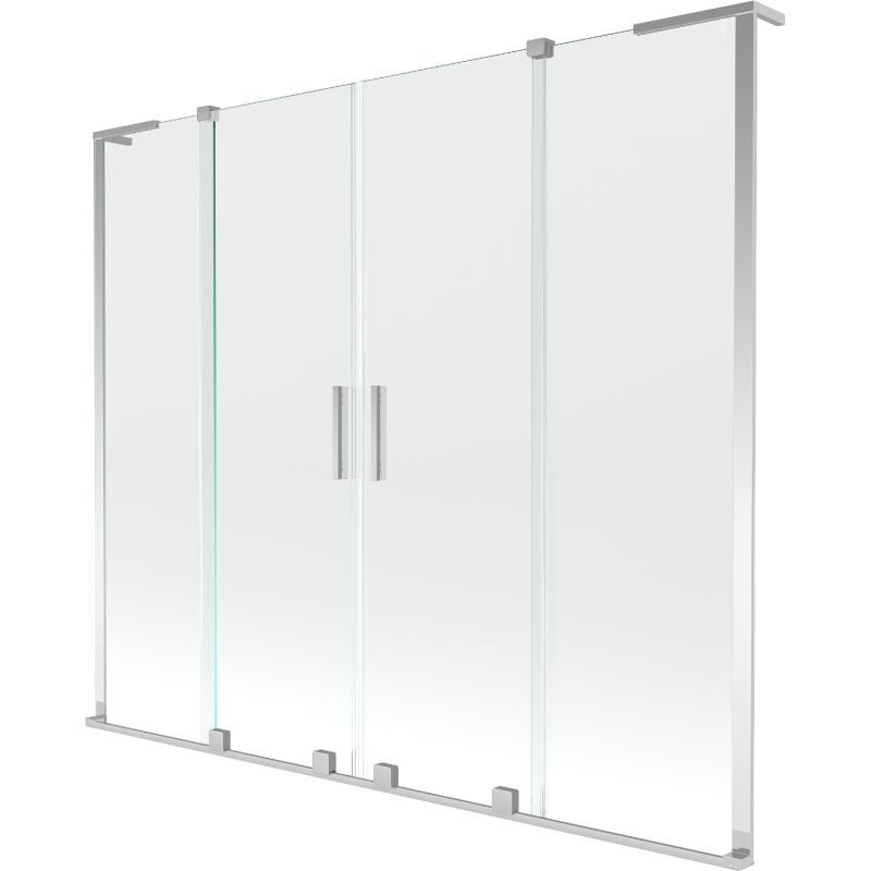 Parawan nawannowy ruchomy Mexen Velar L transparent 170x150 cm 896-170-003-02-01 1 szt.