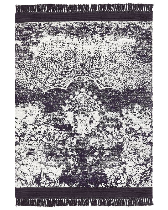 Dywan z wiskozy 160 x 230 cm fioletowy z białym Akarsu 1 szt.