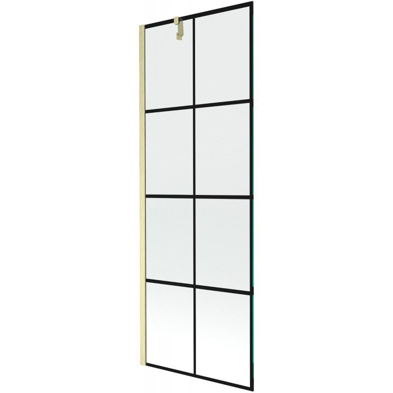 Parawan 1-skrzydłowy Mexen Next czarny wzór 70x150 cm 1 szt.