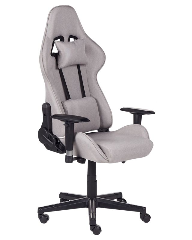 Fotel gamingowy Jasnoszary Warrior 1 szt.