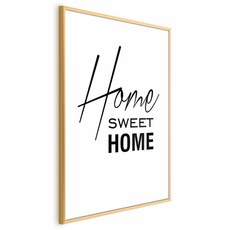 Plakat Artgeist Home 21x30 cm z ramą złotą 1 szt