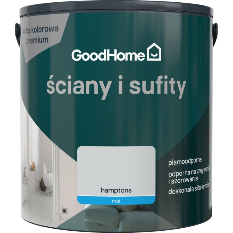 Farba plamoodporna GoodHome Premium Ściany i Sufity hamptons 5 l