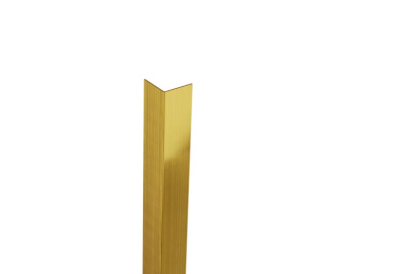 Kątownik wykończeniowy L Lambro złoty matowy 2cm x 2cm x 270cm 1 szt.