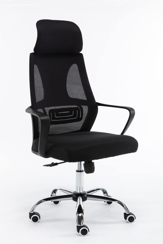 Fotel Topeshop Obrotowy Nigel - Czerń 52x68x127 cm 1 szt.