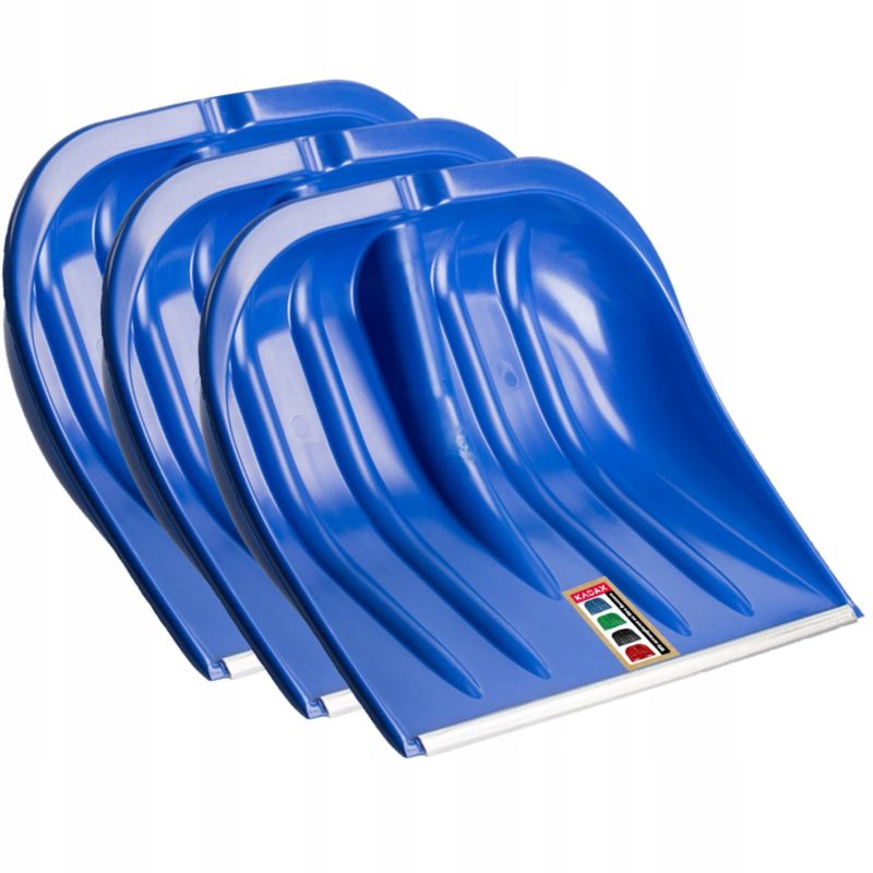 Łopata Do Śniegu KADAX 3x szufla Bez Trzonka Do Odśnieżania 49cm Plastikowa 1szt.