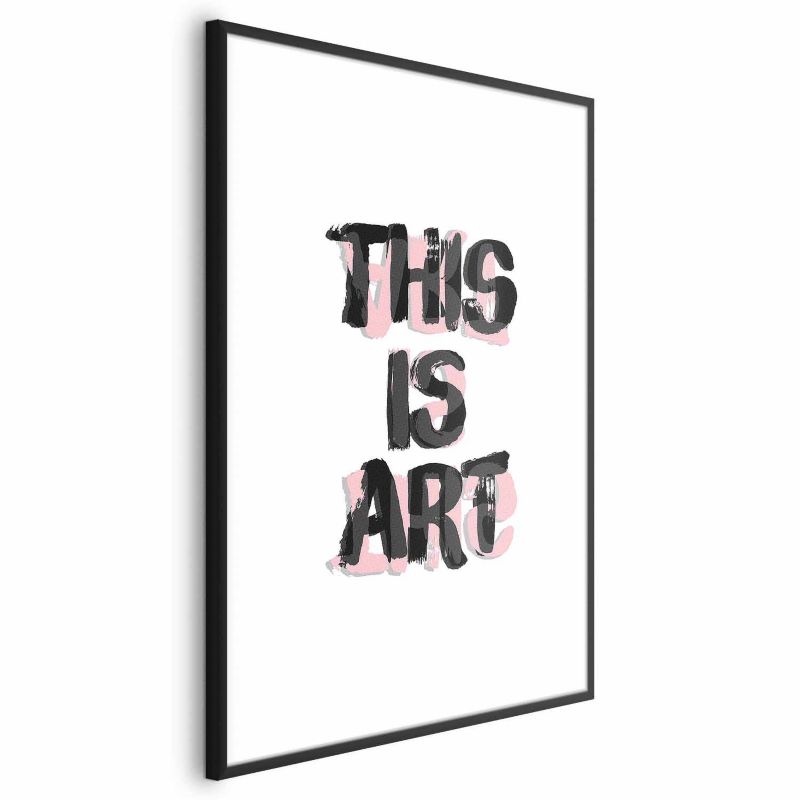 Plakat Artgeist This Is Art 60x90 cm z ramą czarną 1 szt