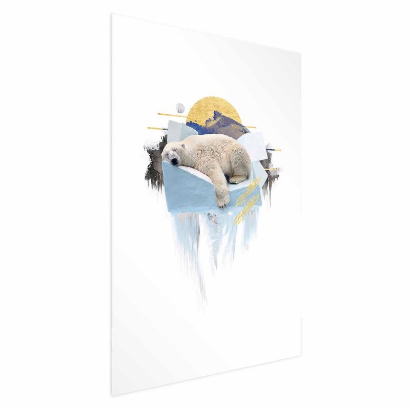 Plakat Artgeist Niedźwiedź polarny 60x90 cm bez ramy 1 szt