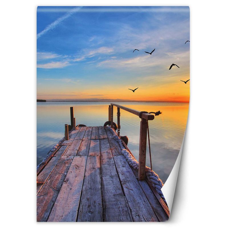Fototapeta Feeby Wschód słońca nad jeziorem 150x210 1 szt