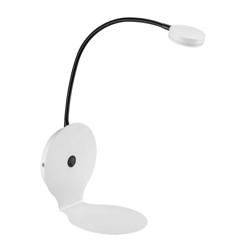 Kinkiet SPOT Light 1xLED 3W Subtelne Połączenie Bieli z Akcentem Czerni, Polski Producent, 1 szt.