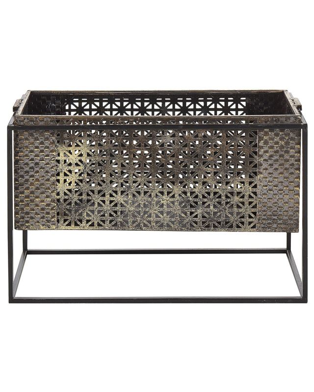 Świecznik Amami Metal 26 cm Czarno-złoty 1 szt.