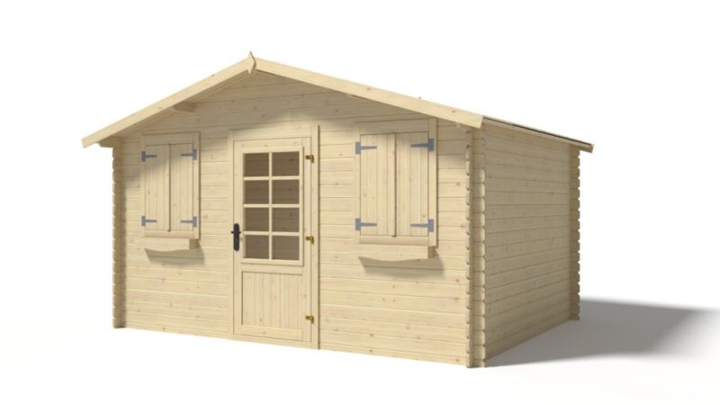 Domek ogrodowy ALTANKA 12 m2 - 4x3 m - 28 mm, drewniany, 1 szt.