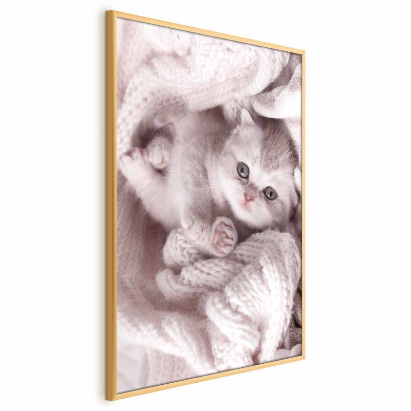 Plakat Artgeist Miłośnik wypoczynku 60x90 cm z ramą złotą 1 szt