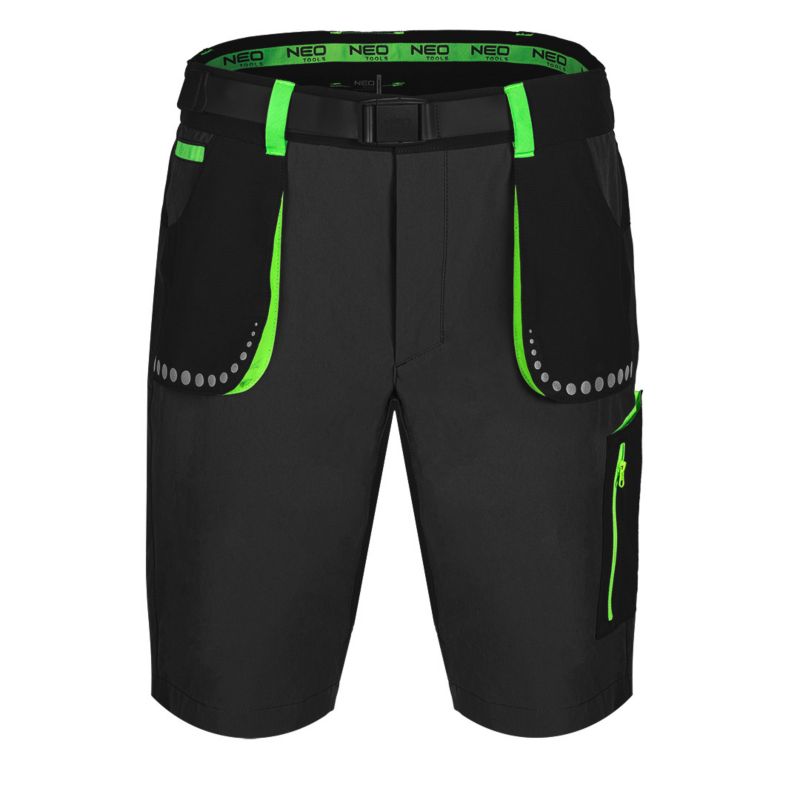 Krótkie spodenki unisex NEO TOOLS M PREMIUM, czarne 1 szt.