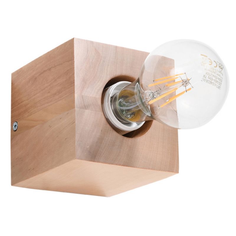 Kinkiet Sollux Lighting ARIZ naturalne drewno 1 szt.
