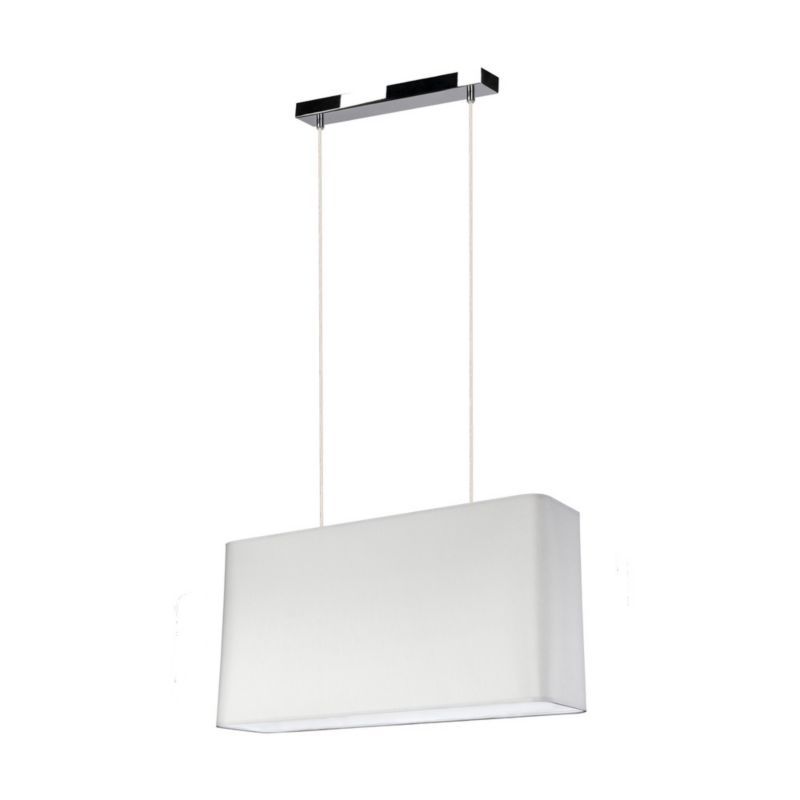 Lampa Wisząca SPOT Light 2xE27 Max.40W Subtelne Połączenie Chromu z Szarym Abażurem, Polski Producent, 1 szt.