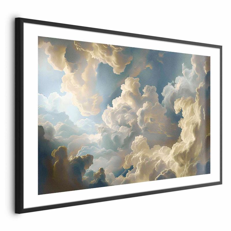 Plakat Artgeist Słońce i cienie 90x60 cm z ramą czarną 1 szt