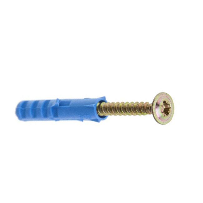 Kołki rozporowe Benox 6 x 30 mm z wkrętem stożkowym 3,5 x 35 mm 16 szt.