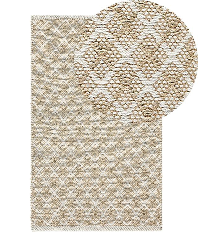 Dywan z juty 50 x 80 cm beżowy Akbez 1 szt.