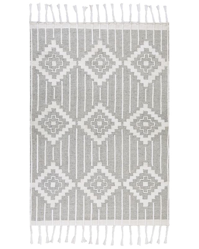 Dywan zewnętrzny 160 x 230 cm szaro-biały Tabiat 1 szt.