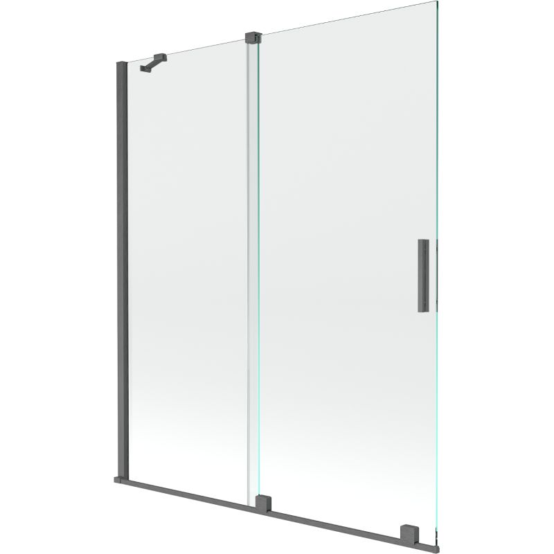 Parawan nawannowy rozsuwany Mexen Velar gun gray 140x150 cm 1 szt.