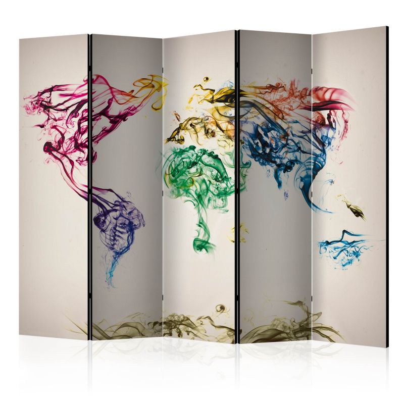 Parawan akustyczny Artgeist Mapy 225x172 cm Mapy 1 szt