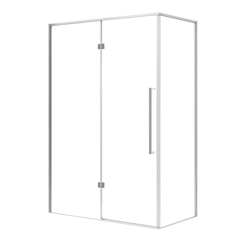 Kabina prysznicowa KABI Largo Chrom 120x80 LEWA, prostokątna, szkło transparentne, chrom 1 szt.