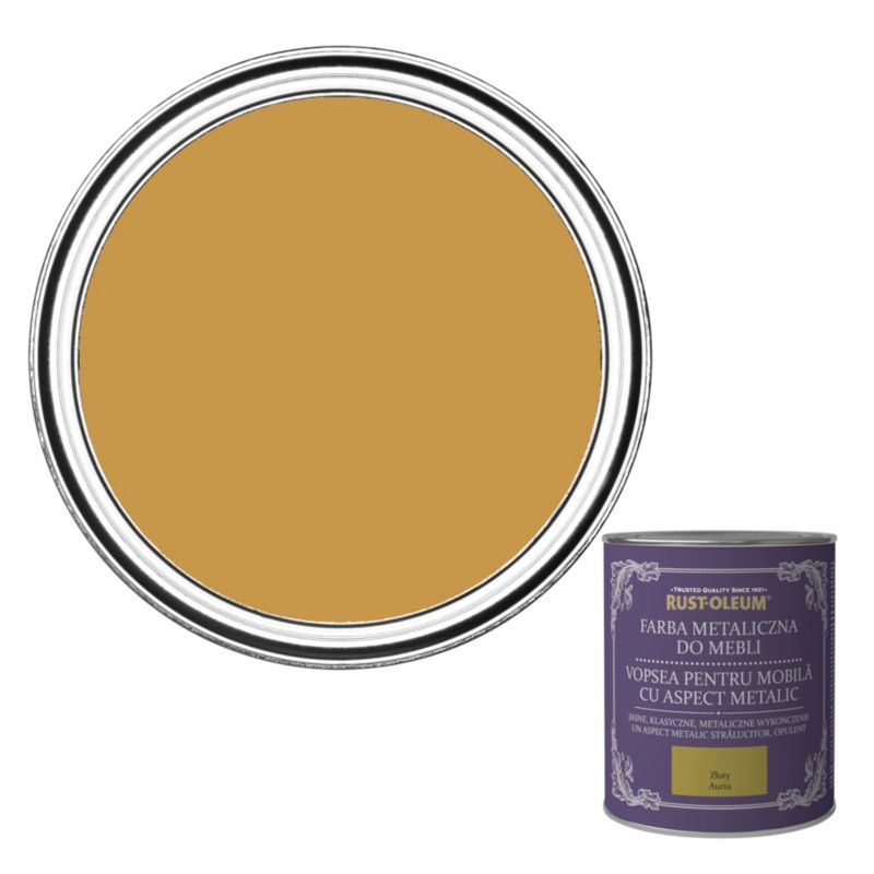 Farba do mebli Rust-Oleum złoty metaliczny 0,125 l
