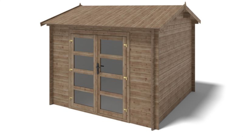 Domek ogrodowy ALTANKA 9 m2 - 3x3 m - 28 mm, drewniany, impregnowany, 1szt.