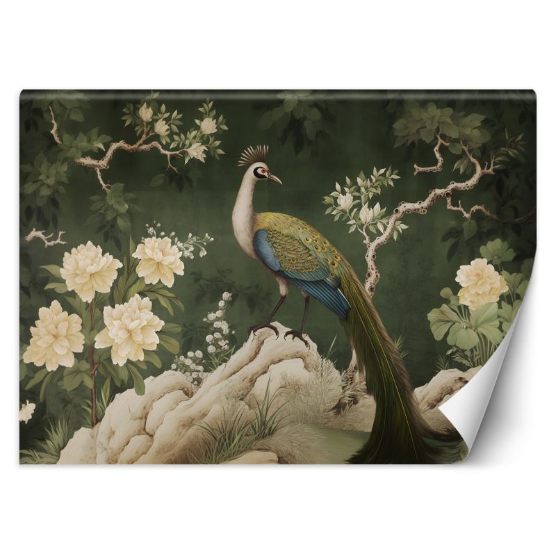 Fototapeta Feeby Orientalny paw zielony 100x70 1 szt