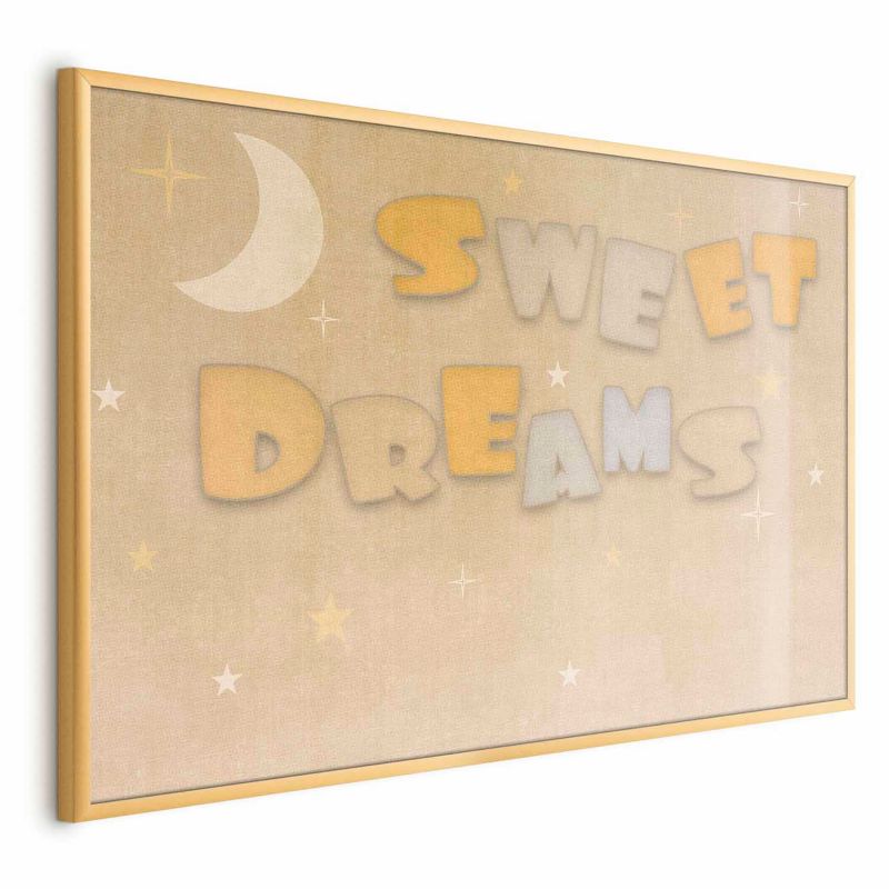 Plakat Artgeist Życzenie 60x40 cm z ramą złotą 1 szt