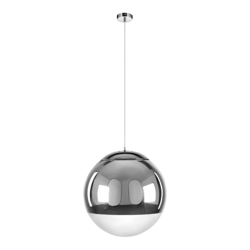 Lampa Wisząca SPOT Light 1xE27 Max.60W Kompozycja Chromu i Bieli w Nowoczesnym Stylu, Polski Producent, 1 szt.