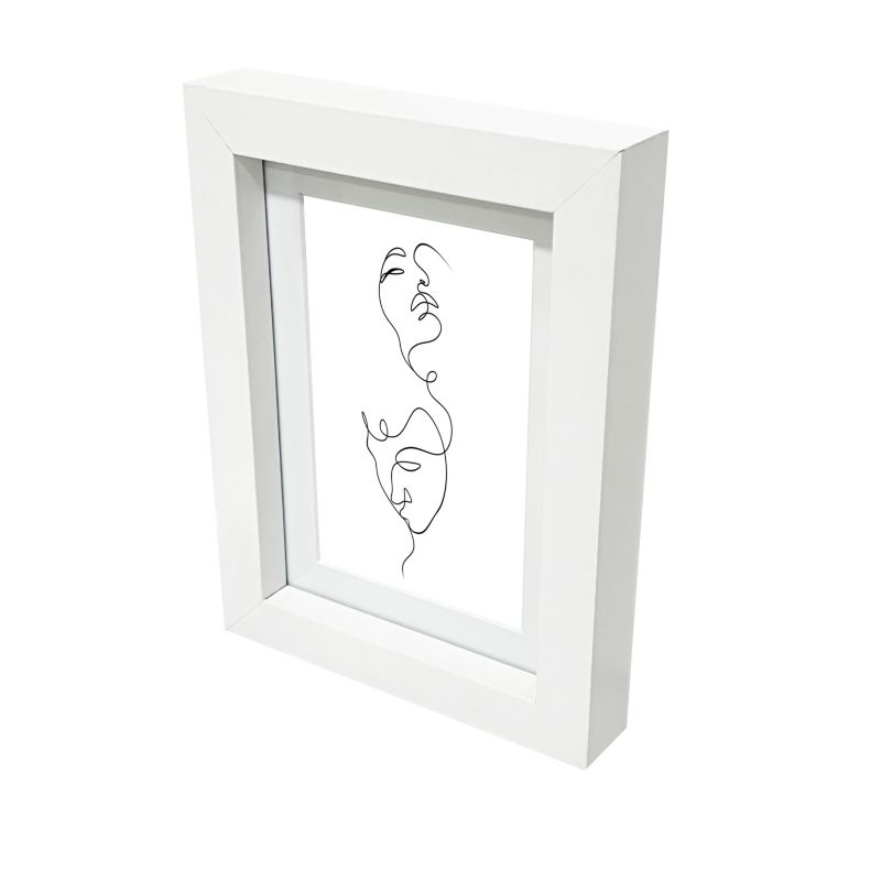 Ramka na zdjęcia GoodHome Islande 13 x 18 cm biała
