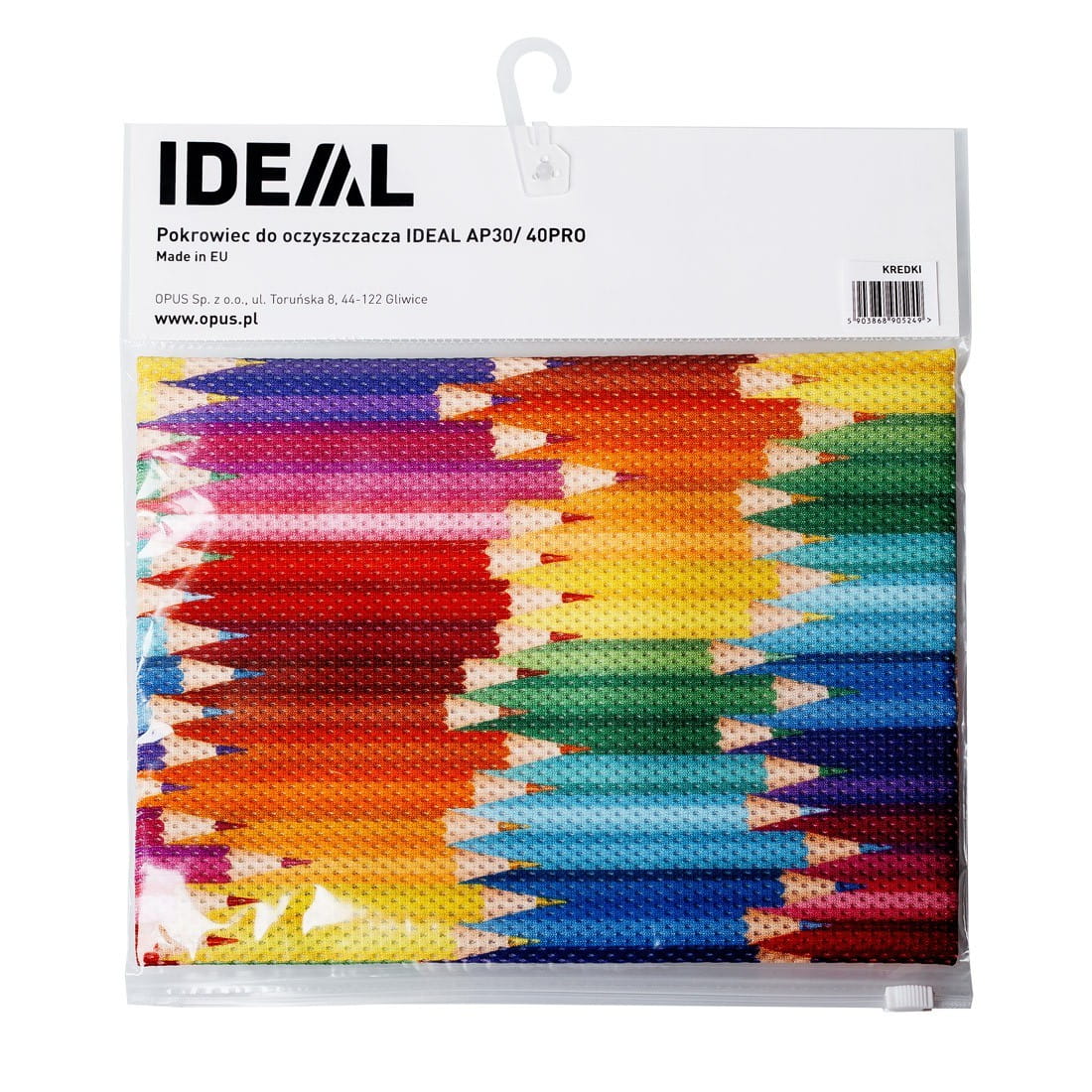 Pokrowiec dekoracyjny Ideal AP30PRO oraz Ideal AP40PRO, kredki.